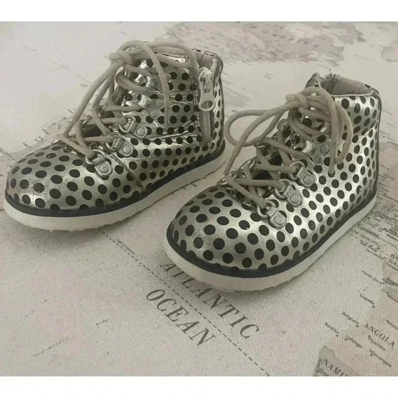 AKID Polka Dot Boots Size 7 - Picture 2 of 10